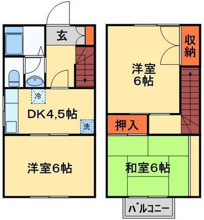 エステート光ヶ丘の物件間取画像